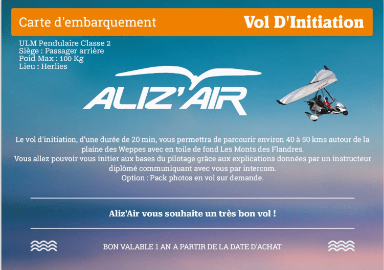 Baptême Initiation - Aliz'Air